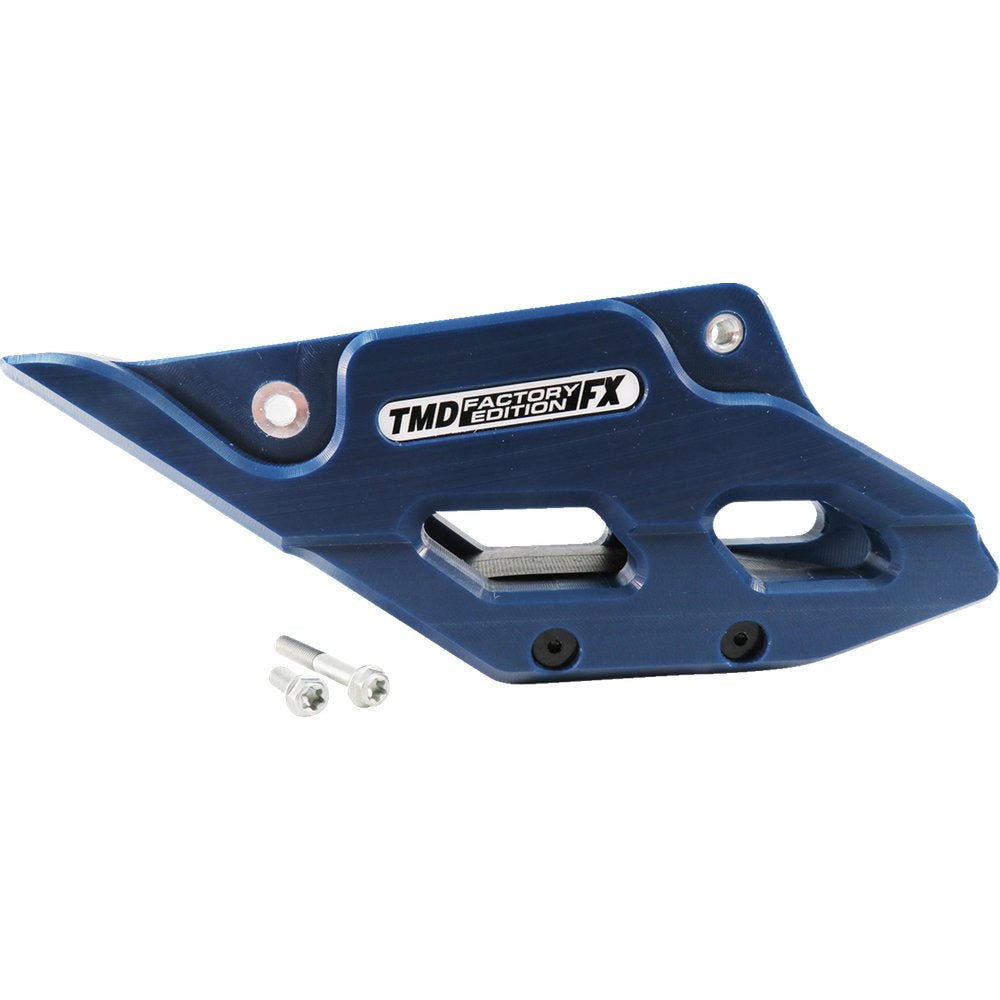 T.M. DESIGNWORKS Factory Edition Chain Guide With Replacement Wear Pad - Blue - Gas Gas/Husqvarna/KTM RCG-KT5-BL2