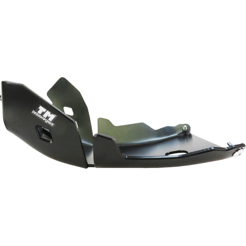 T.M. DESIGNWORKS Skid Plate - Black - Gas Gas | Husqvarna | KTM KTMC-258-BK