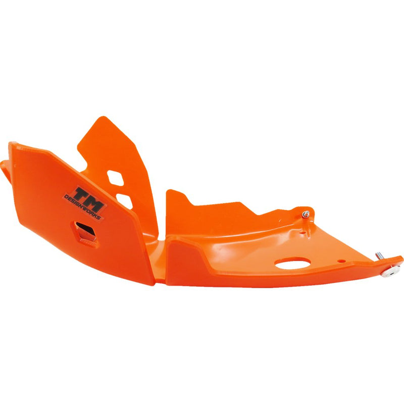 T.M. DESIGNWORKS Skid Plate - Orange - Gas Gas | Husqvarna | KTM KTMC-258-OR