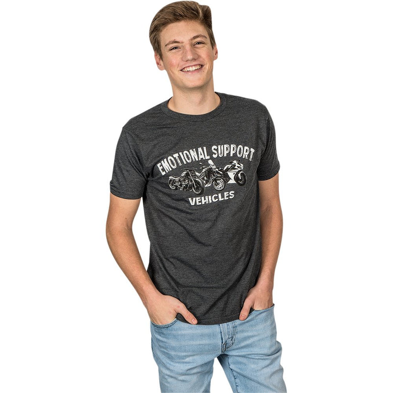 TECMATE Optimate Emotional Support Vehicles T-Shirt - Heather Charcoal - Medium TA-234CH