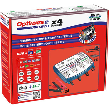 TECMATE Battery Charger/Maintainer - 4-Bank TM-575