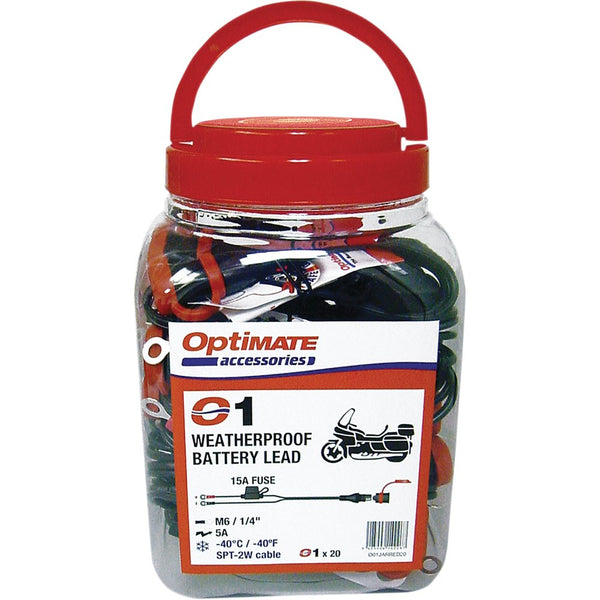 TECMATE Battery Lead with Ring Terminal - 12V - Fused - 20 Pack O-01NJAR