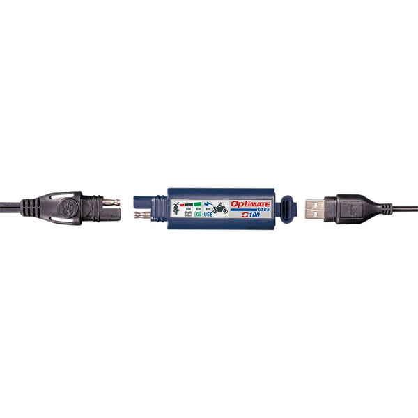TECMATE SAE to USB Charger - 2 Pin Connector - LED O-100V3