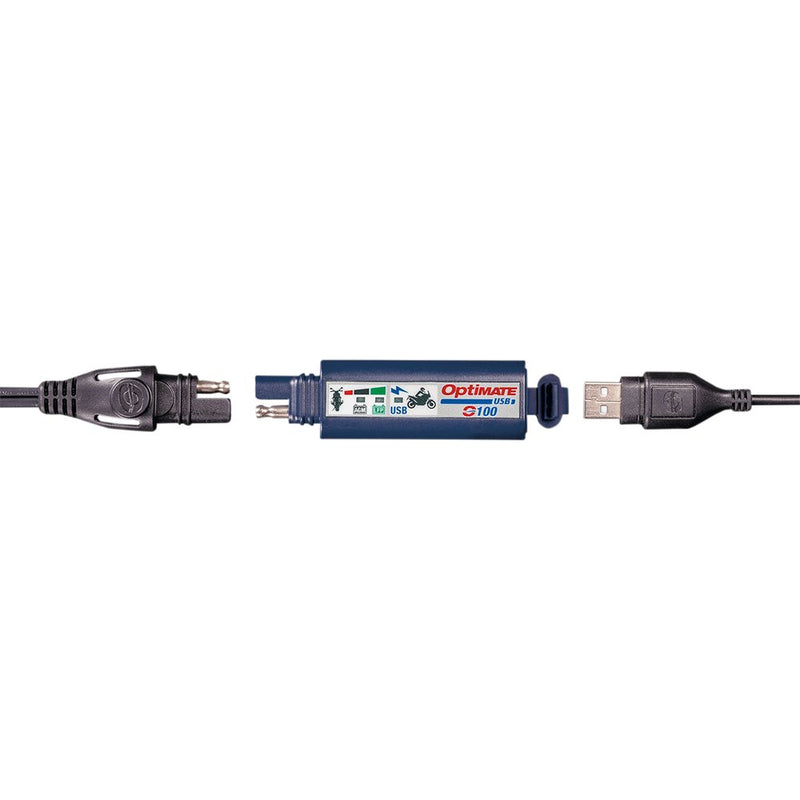 TECMATE SAE to USB Charger - 2 Pin Connector - LED O-100V3