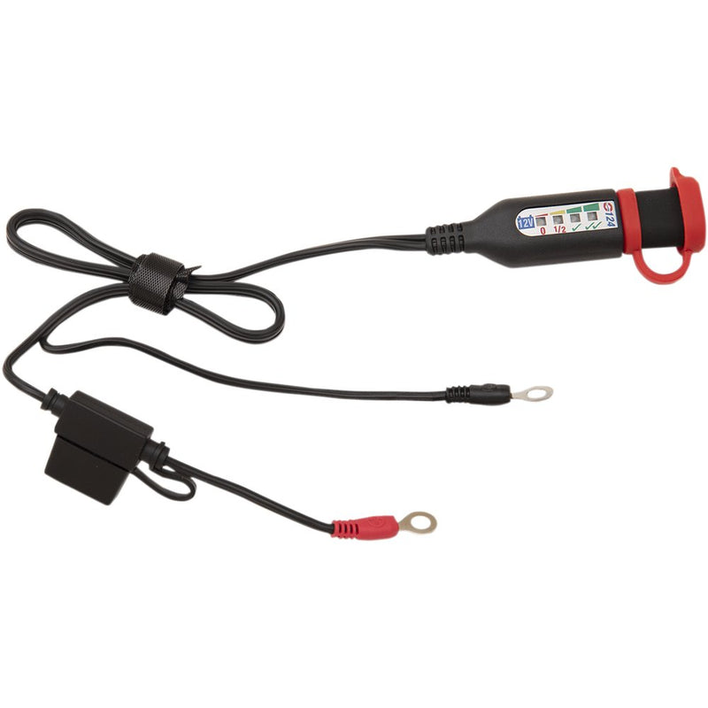 TECMATE Permanent Power Lead with Battery/Charge Status - Jar of 20 O-124JAR