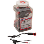 TECMATE Permanent Power Lead with Battery/Charge Status - Jar of 20 O-124JAR