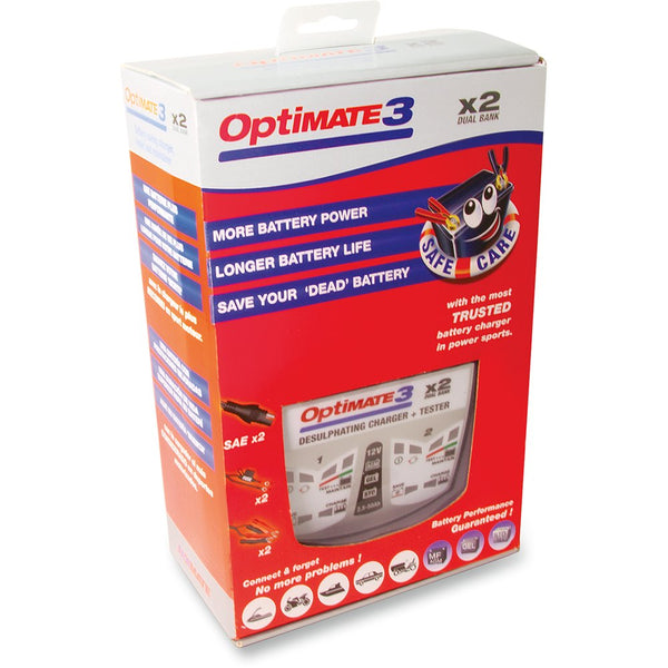 TECMATE Battery Charger/Maintainer - 2-Bank TM451
