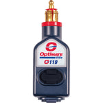 TECMATE Dual USB Charger - Optimate - 180? BIKE Plug/12V - In-Line O-119