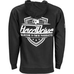 Harddrive Shield Hoodie Black/White Md