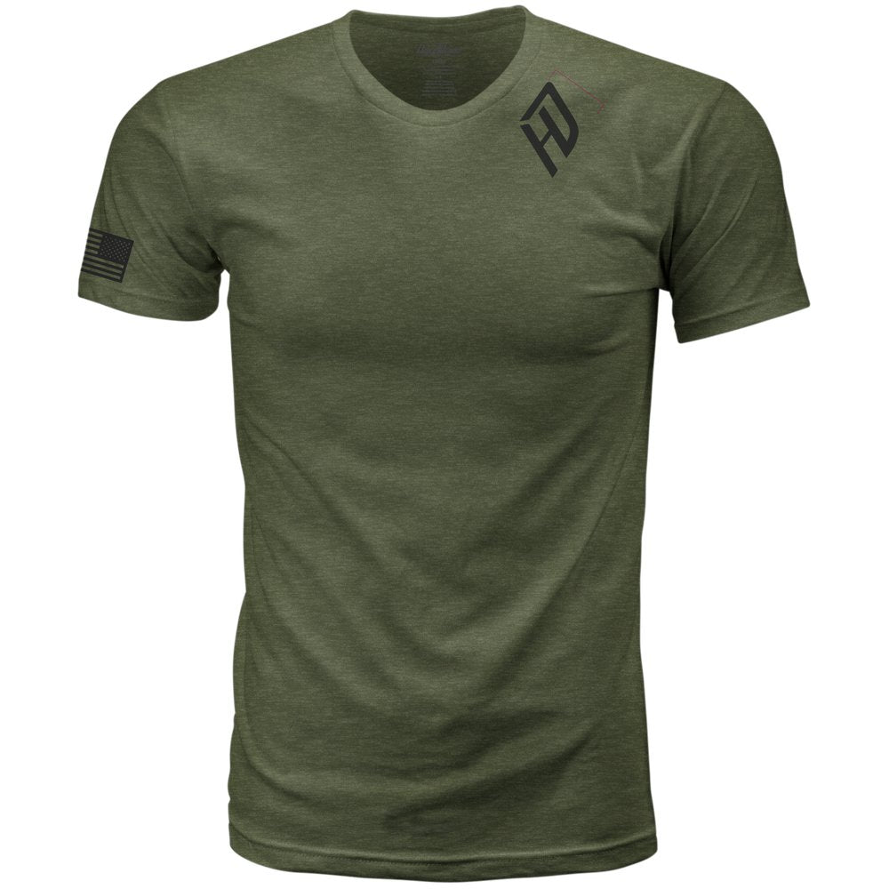 Harddrive Emblem Tee Olive Green/Black 3x