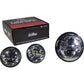 Led Headlight/Passing Lamp Set Chrome
