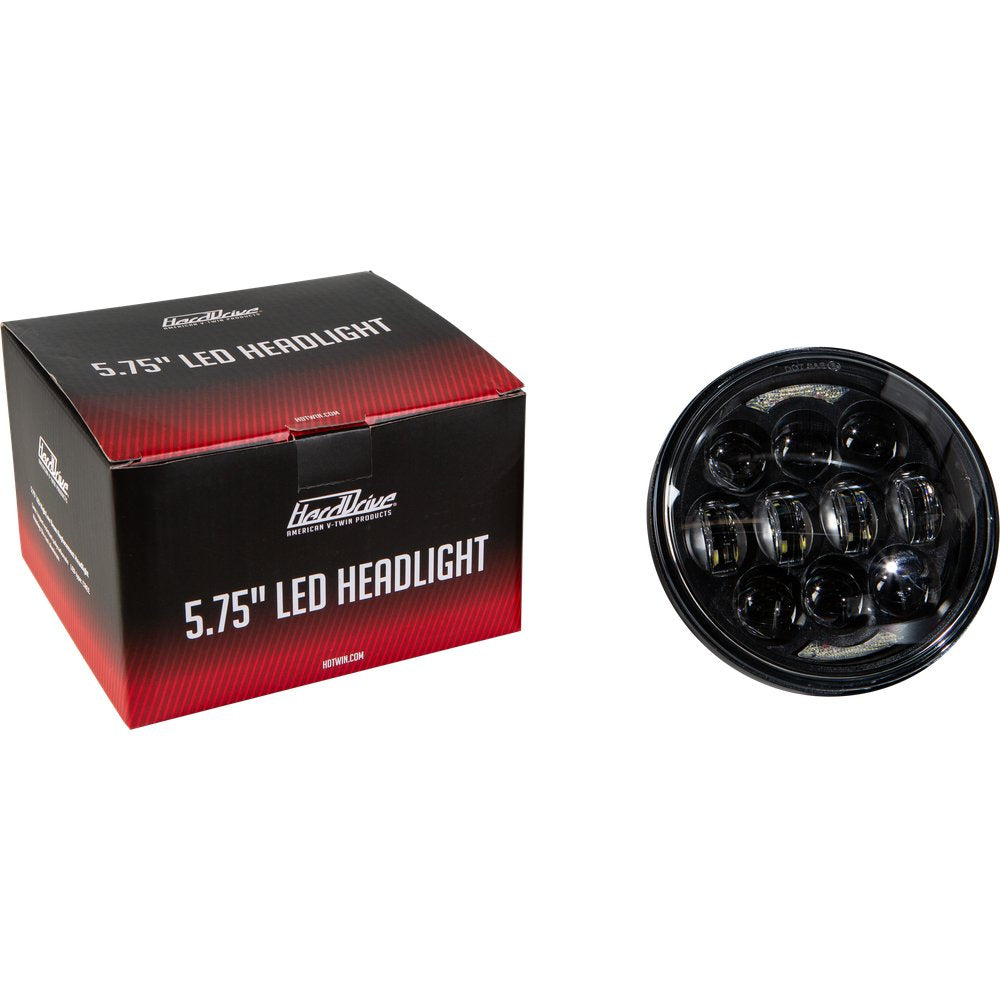Led Headlight 5.75" 80w Black 4000/2200 Lumens