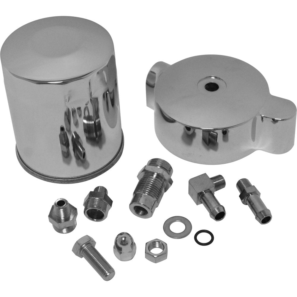 Spin On Oil Filter Kit Chrome