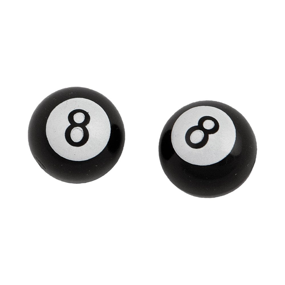 Valve Stem Caps 8 Ball Pr