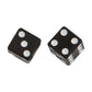 Valve Stem Caps Black Dice Pr