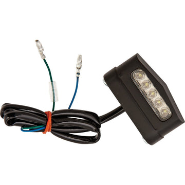 3d License Plate Light 5 Led Light Black