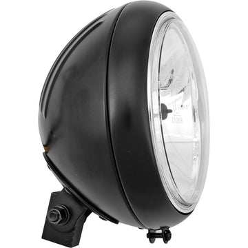 7" Headlight Grooved 60/55w Black