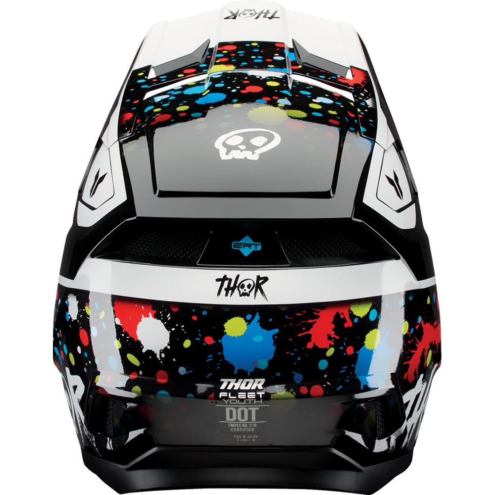 THOR Youth Fleet Helmet - Splat - Black - Small 0111-1765