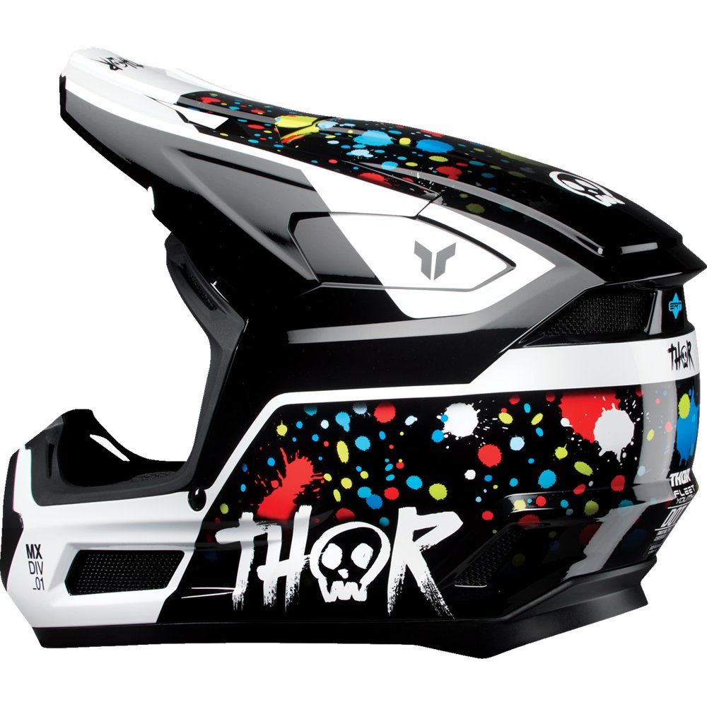 THOR Youth Fleet Helmet - Splat - Black - Small 0111-1765