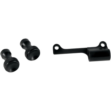 TODD'S CYCLE Enrichener Cable Relocation Bracket Kit with Knobs - Mikuni - Black TMK-3