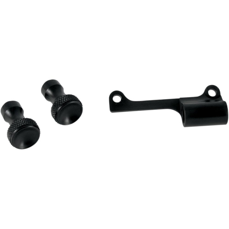 TODD'S CYCLE Enrichener Cable Relocation Bracket Kit with Knobs - Mikuni - Black TMK-3