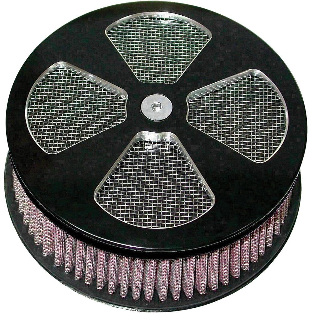 Round Air Cleaner Hp 4 Spoke Black 5 7/8"