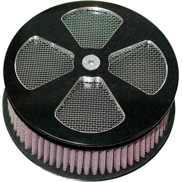 Round Air Cleaner Hp 4 Spoke Black 5 7/8"