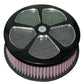 Round Air Cleaner Hp 5 Spoke Black 5 7/8"