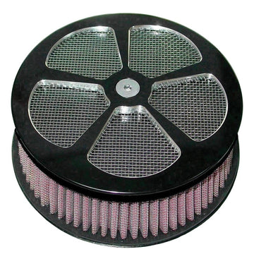 Round Air Cleaner Hp 5 Spoke Black 5 7/8"