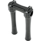 TODD'S CYCLE Bone Bar Handlebar Clamp & Riser Kit - 8" Rise - 1" Clamping - Black BBC83-2