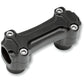 TODD'S CYCLE Bone Bar Handlebar Clamp & Riser Kit - 1" Rise - 1" Clamping - Black BBC3-2