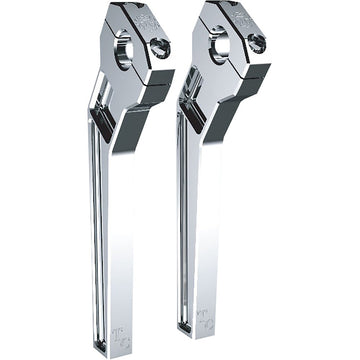 TODD'S CYCLE Risers - Pullback - 1-1/8" Clamping - 10" Rise - Chrome TD-R22-10