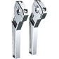 TODD'S CYCLE Risers - Pullback - 1-1/8" Clamping - 8" Rise - Chrome TD-R22-08