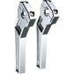 TODD'S CYCLE Risers - Pullback - 1" Clamping - 8" Rise - Chrome TD-R12-08