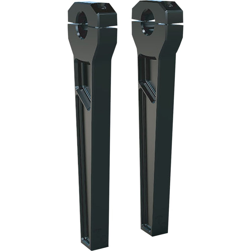 TODD'S CYCLE Risers - 1" Clamping - 10" Rise - Black TD-R11-10B