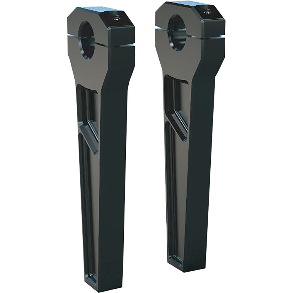 TODD'S CYCLE Risers - 1" Clamping - 8" Rise - Black TD-R11-08B