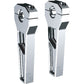 TODD'S CYCLE Risers - 1" Clamping - 6" Rise - Chrome TD-R11-06