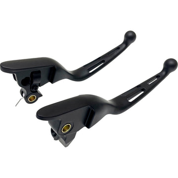 3 Slot Lever Set Black Flt `21 22 Cbl Clutch