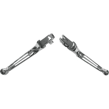 2 Slot Lever Set Chrome Big Twin 07 Up
