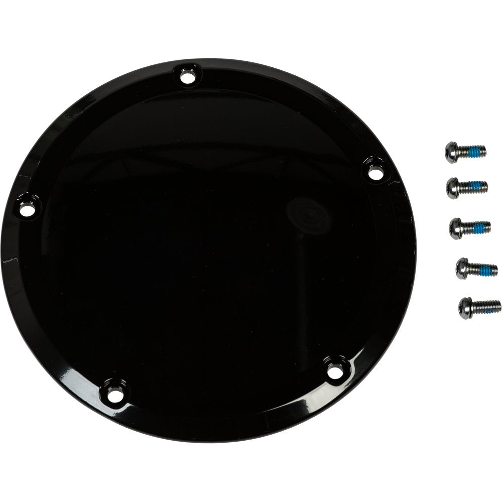 Smooth Derby Cover Gloss Black Touring 16 Up