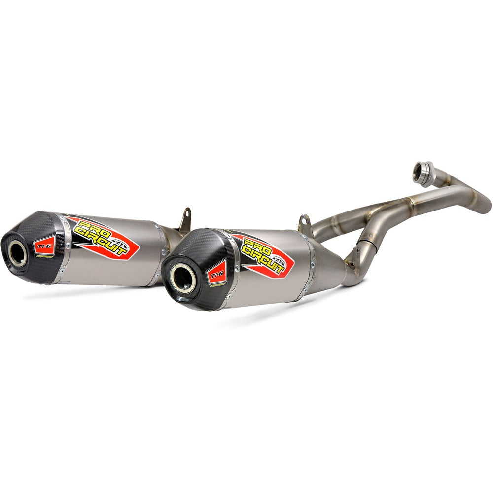 Ti 6 Ti Dual Exhaust System Crf450r '17 18 450rx '17 18