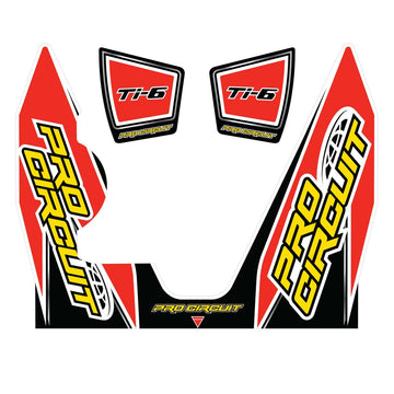 Ti 6 Wrap/End Cap Decal Yz450f Replacement Muffler Stickers