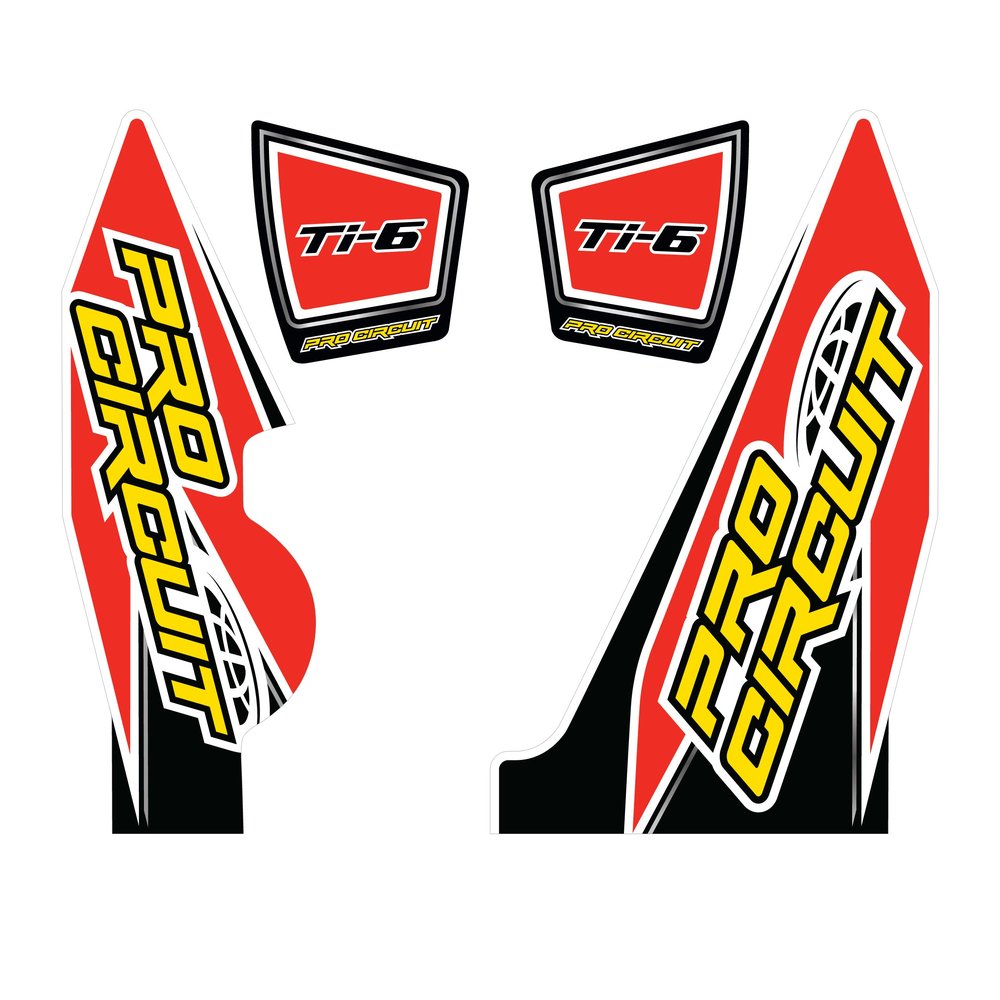 Ti 6 Wrap/End Cap Decal Yz250f Replacement Muffler Stickers