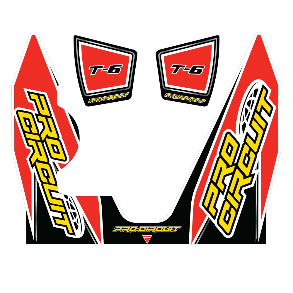 T 6 Wrap/End Cap Decal Yz450f Replacement Muffler Stickers