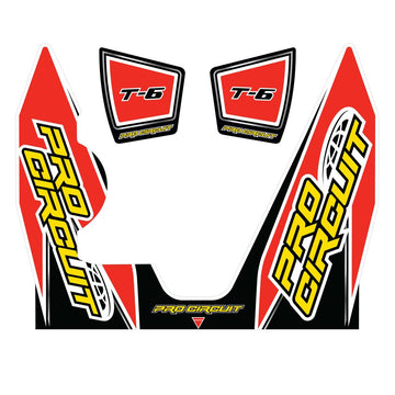 T 6 Wrap/End Cap Decal Yz450f Replacement Muffler Stickers