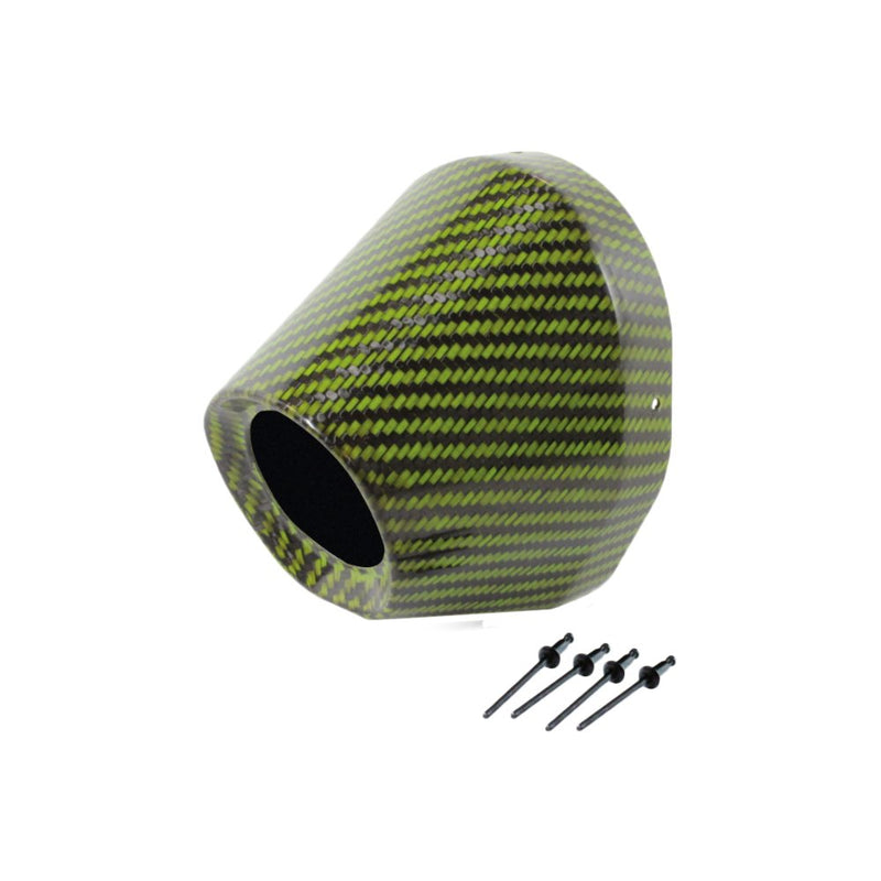 Carbon End Cap Green 1 3/4" I.D.