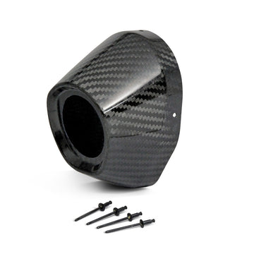 Carbon End Cap 3.5" Hole 1 3/4 Ti5/Ti6 Cap/Rivets
