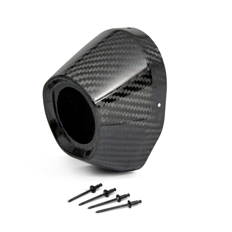 Carbon End Cap 3.5" Hole 1 3/4 Ti5/Ti6 Cap/Rivets