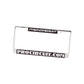 License Plate Frame Chrome