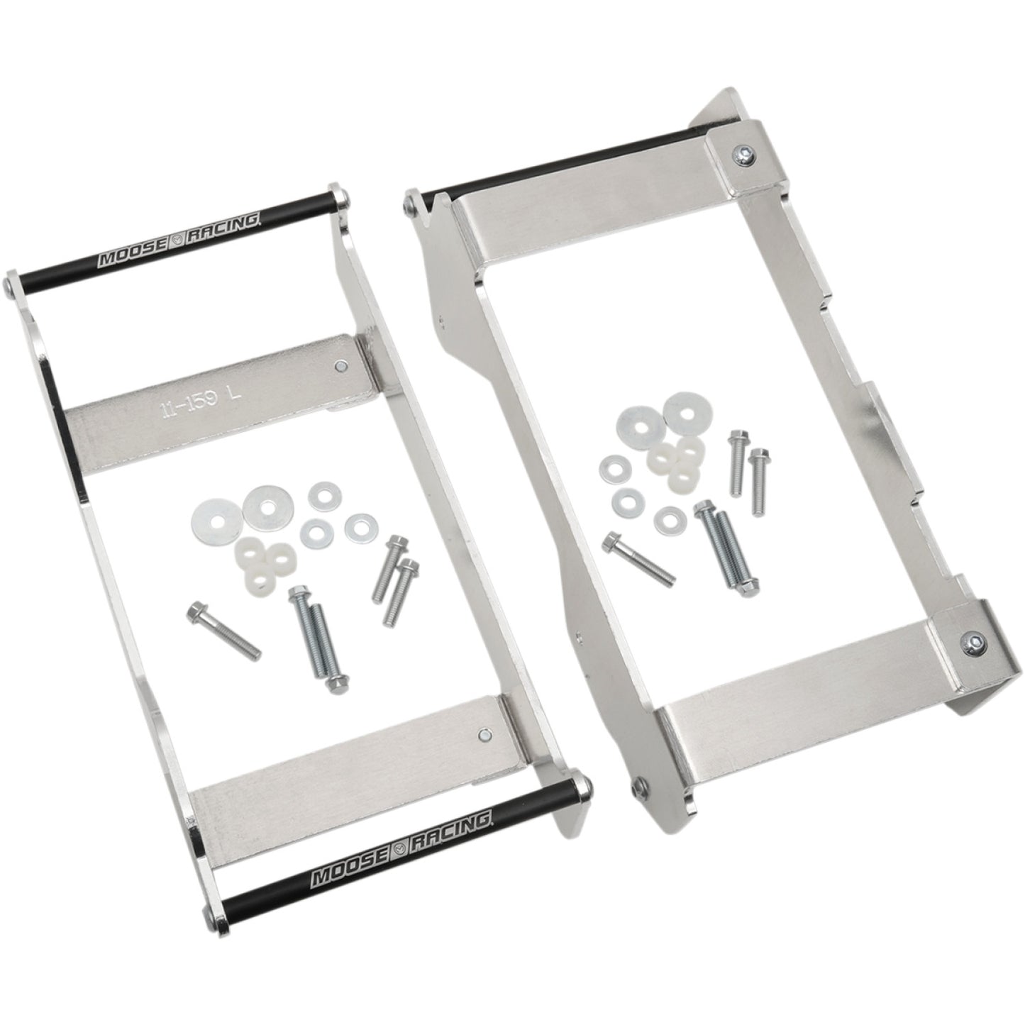 Moose Racing Radiator Braces - Silver - Yamaha 11-159